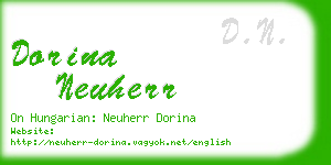 dorina neuherr business card